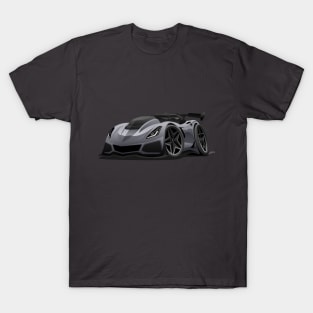 Modern American Sports Car Cartoon T-Shirt